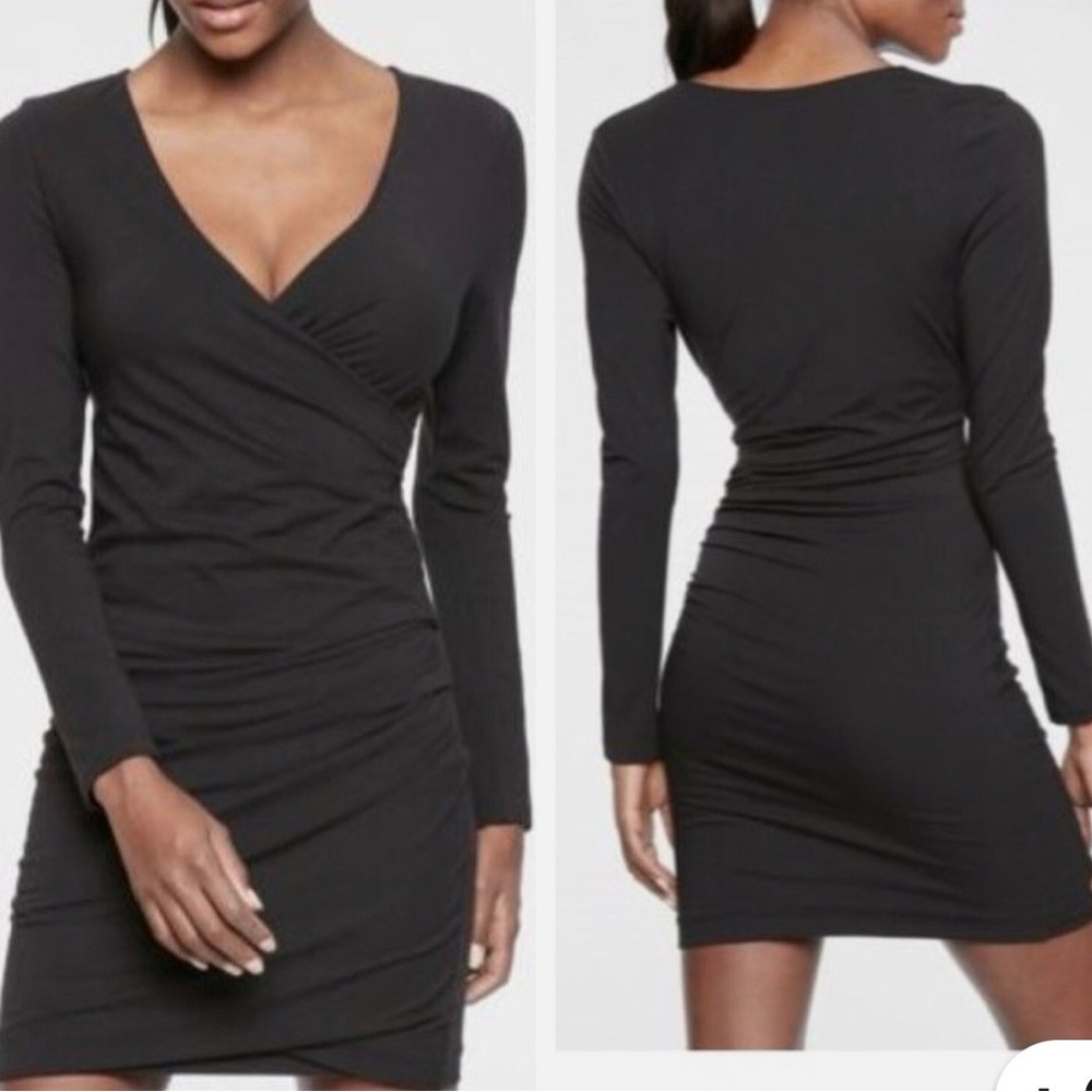 Ambiance Black Long Sleeve Dress